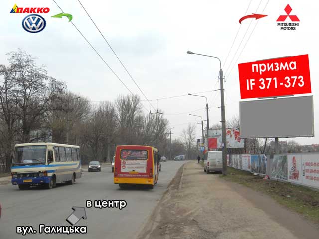 Призма 6x3,  Галицька-Целевича (міст)  верх А  (призма)